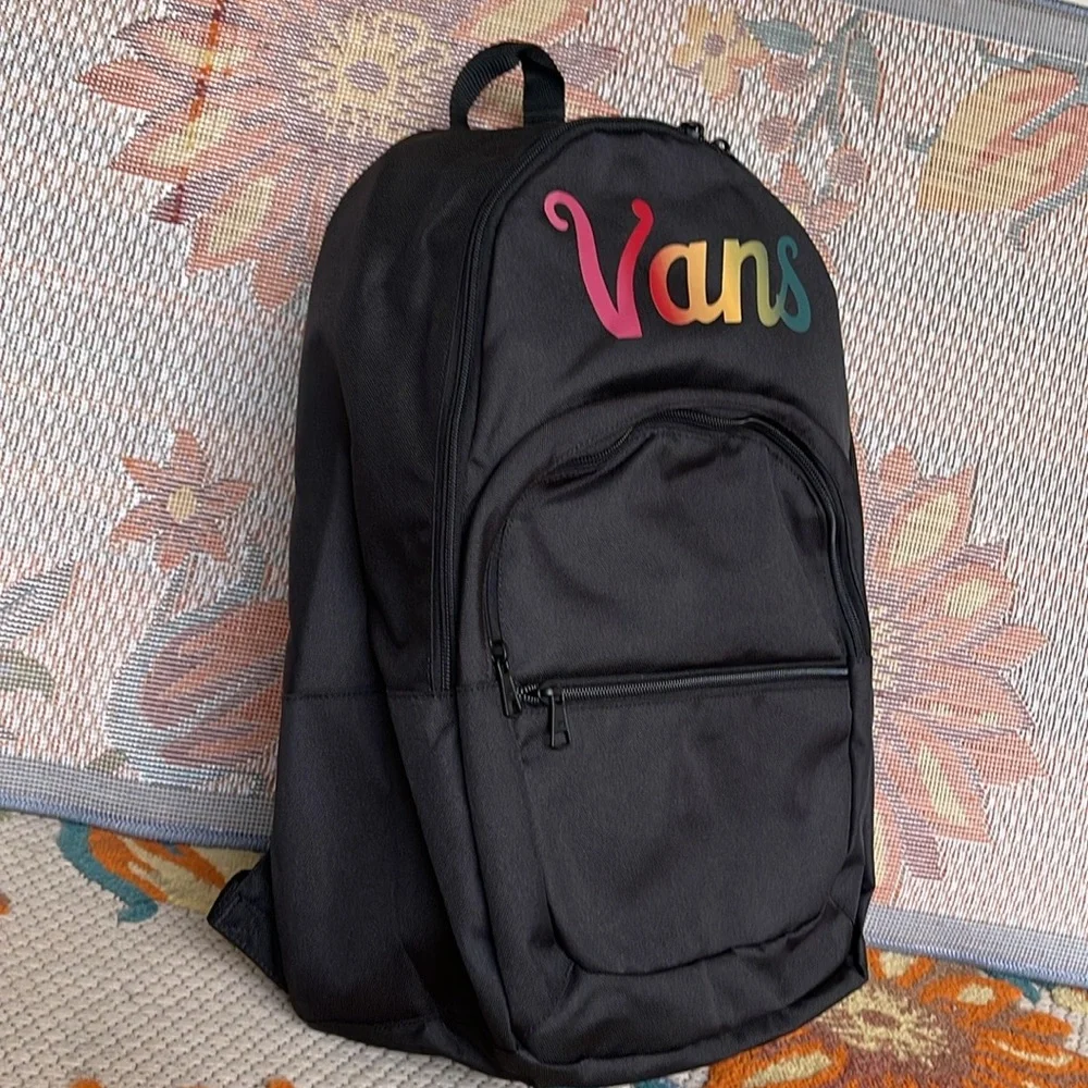 VANS Ranged 2 Backpack Black Women-Men’s Casual School Student Bag VN0A7UFNJNH - Picture 10 of 16